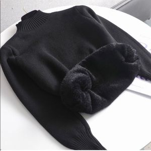 New Women Warm Sweater Velvet Pullovers